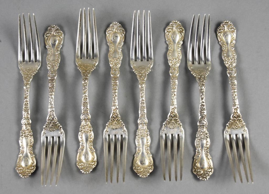 1894-1991 Gorham Sterling Imperial Chrysanthemum Forks (1 of 11)