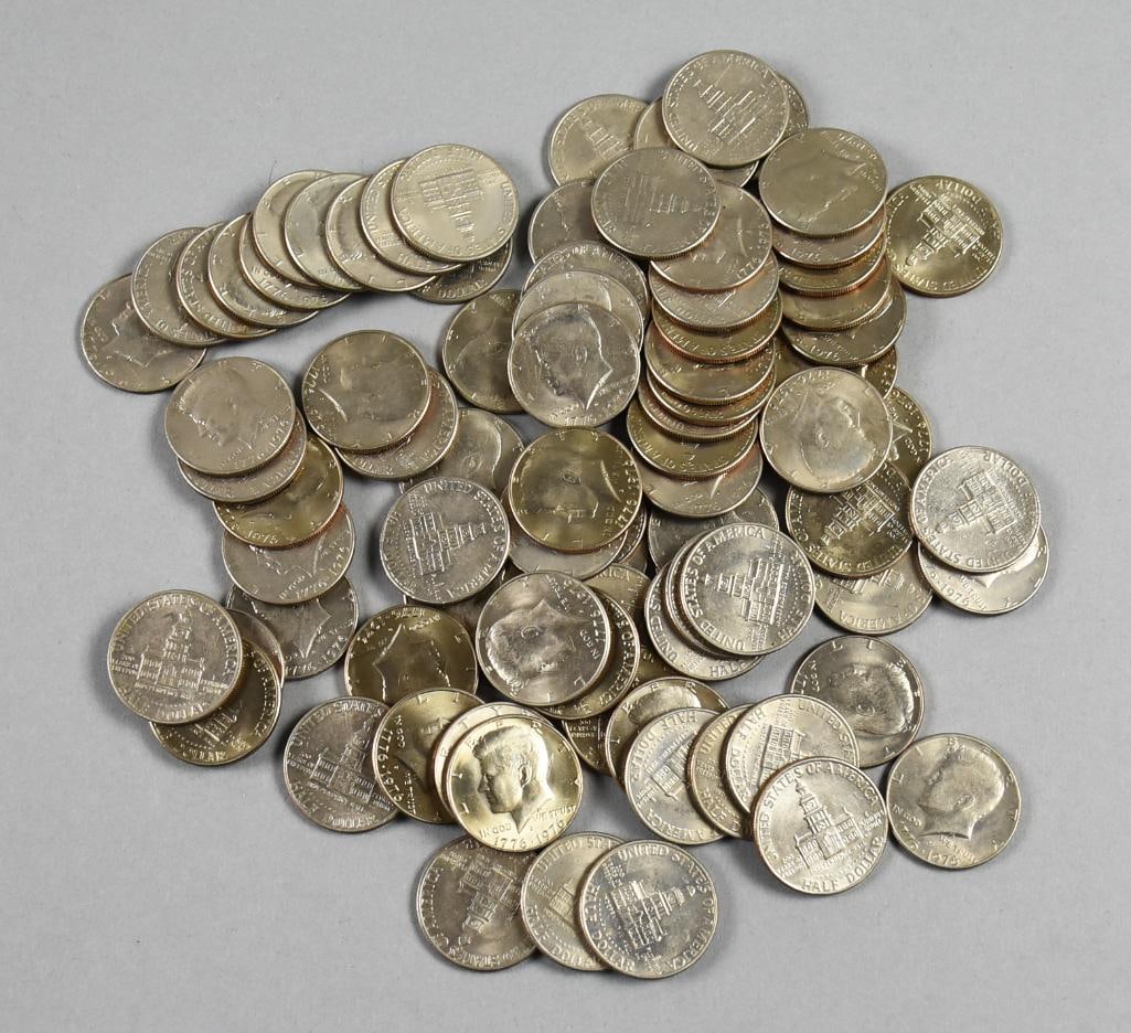 (84) 1776-1976 Kennedy Bicentennial Half r Dollars (1 of 5)