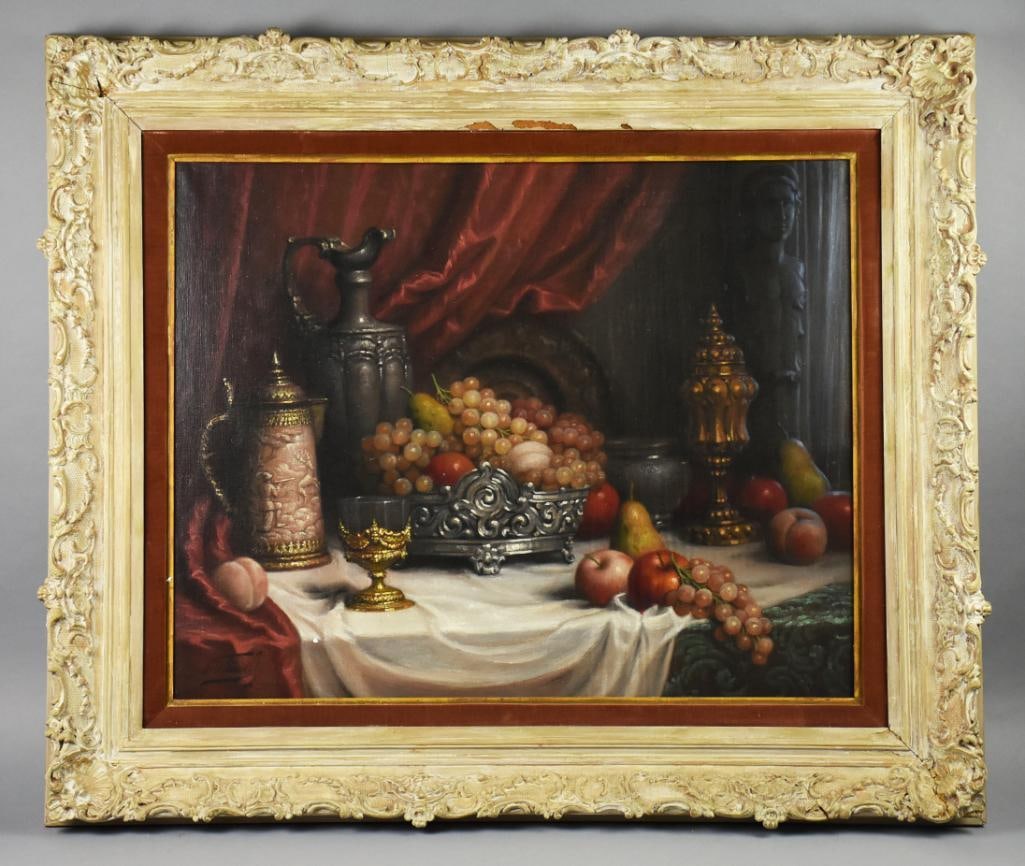 John Freidlinger (1890-1963) Still Life Oil on Canvas-Signed (1 of 9)