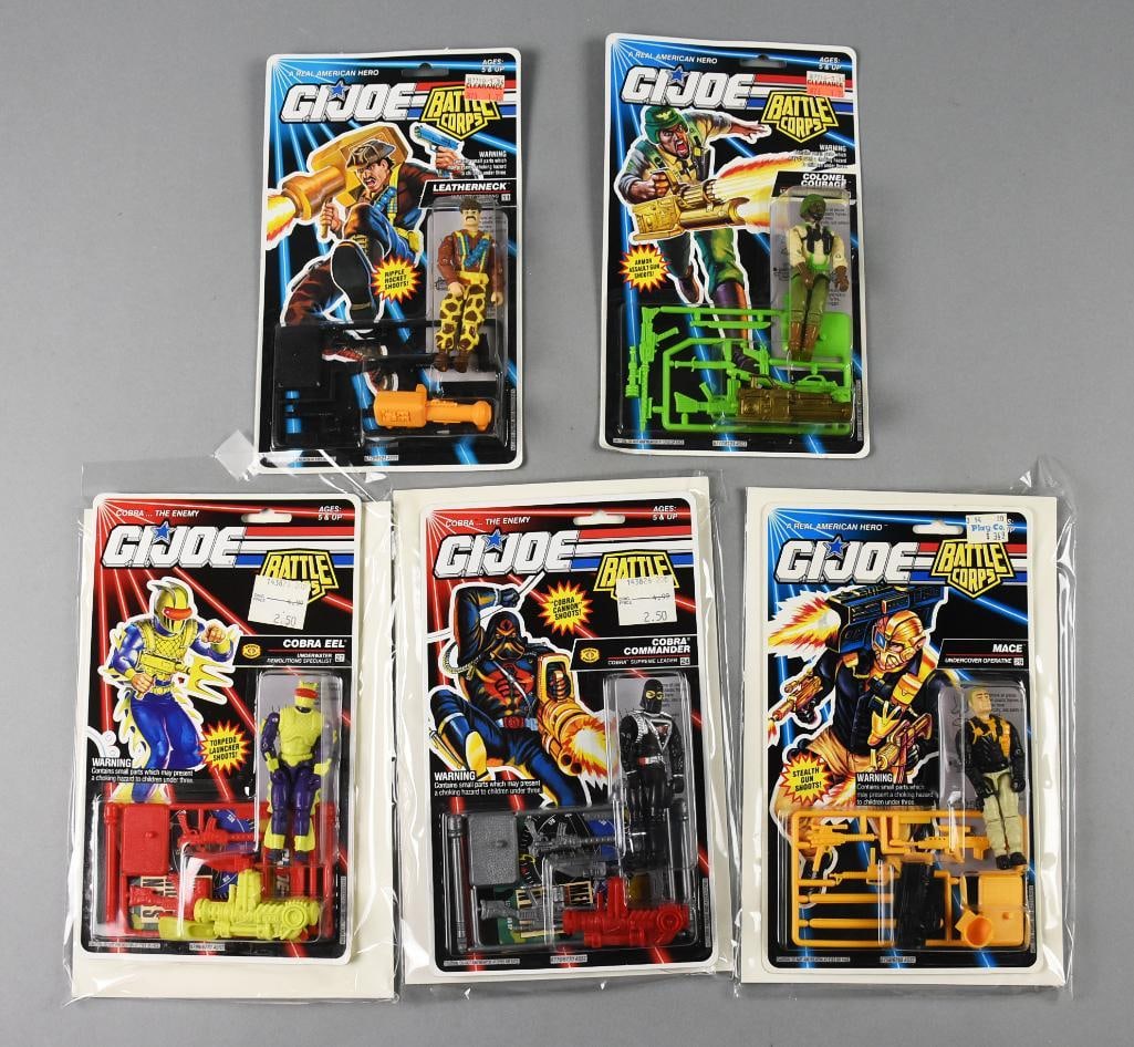 (5) 1992 Hasbro GI Joe Battle Corps Action Figures-MOC-NOS (1 of 2)