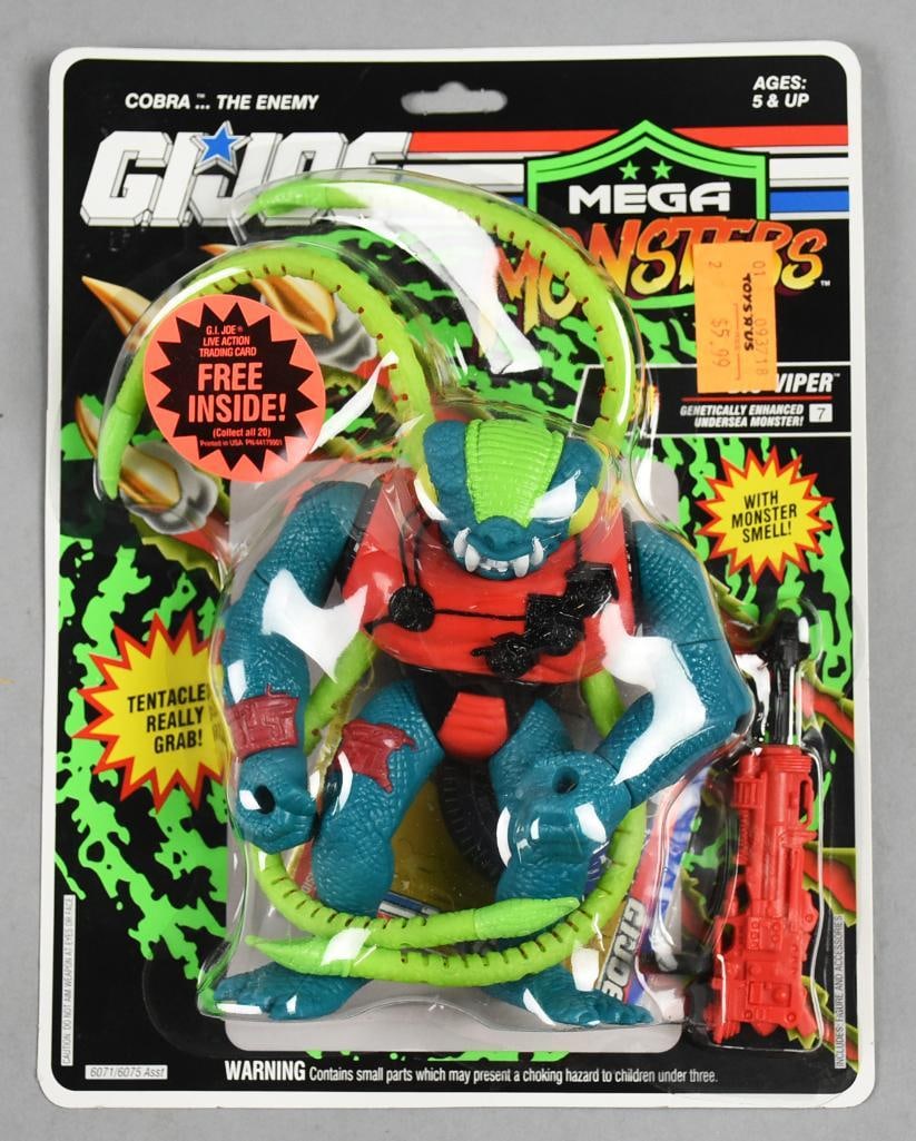 1992 Hasbro GI Joe Mega Monsters-Bio Viper MOC - NOS: Lot is 1992 Hasbro GI Joe Mega Monsters-Bio Viper MOC - NOS. Single owner collection from the largest toy collector on the West Coast.