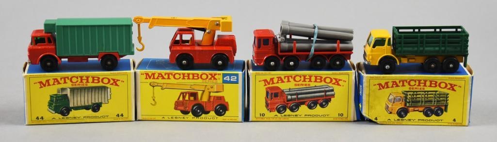 (4) 1960s Lesney Matchbox Work Vehicles Die-Cast-Orig Boxes (1 of 8)