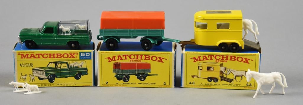 (3) 1968 Lesney Matchbox Die-Cast, Original Boxes (1 of 9)