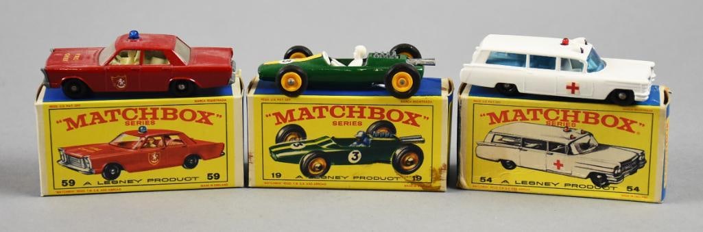 (3) 1960s Lesney Matchbox Die-Cast in Original Boxes-NOS (1 of 7)