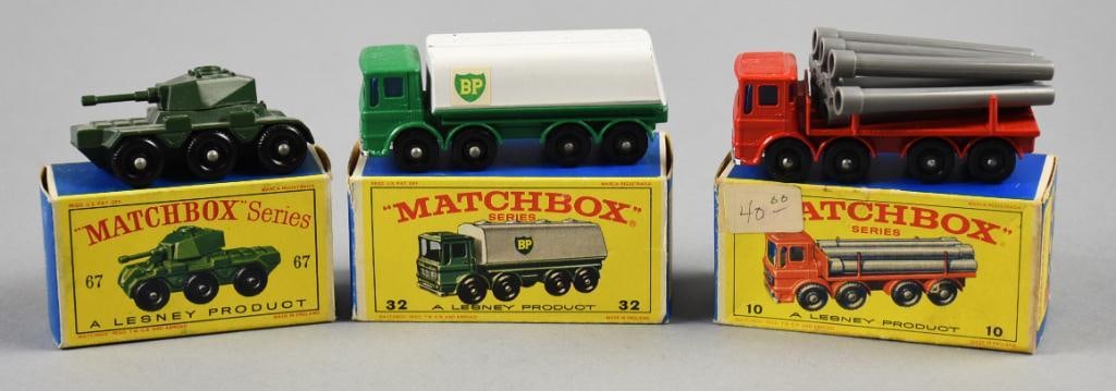 (3) 1950s-60s Lesney Matchbox Die-Cast in Original Boxes-NOS (1 of 7)