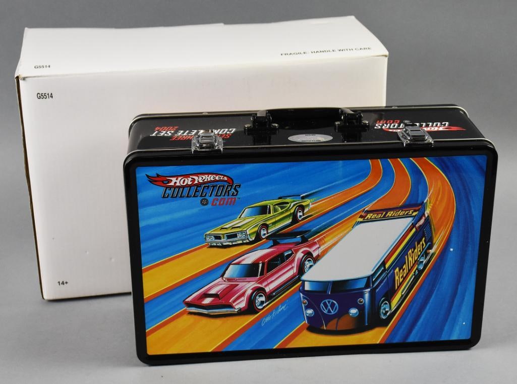 2004 Mattel Hot Wheels Collector Tin Complete Set-Ltd Ed-NOS  715/1000. (1 of 6)