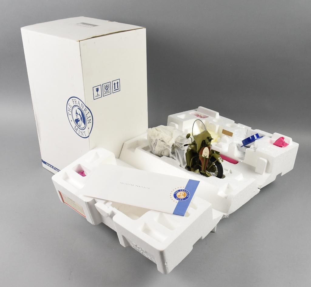 Franklin Mint 1942 Military Harley Davidson 1:10-MIB-NOS (1 of 4)