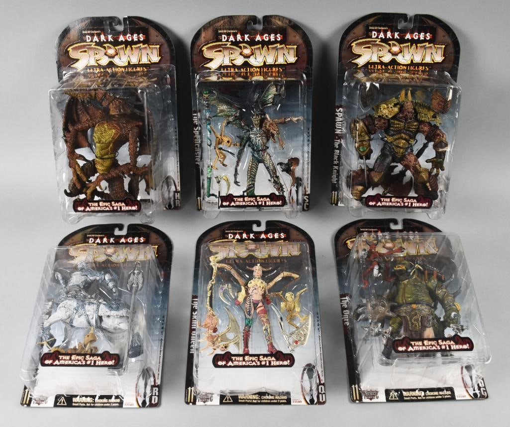 (6) 1998 McFarlane Spawn Dark Ages Full Set-MOC-NOS (1 of 3)