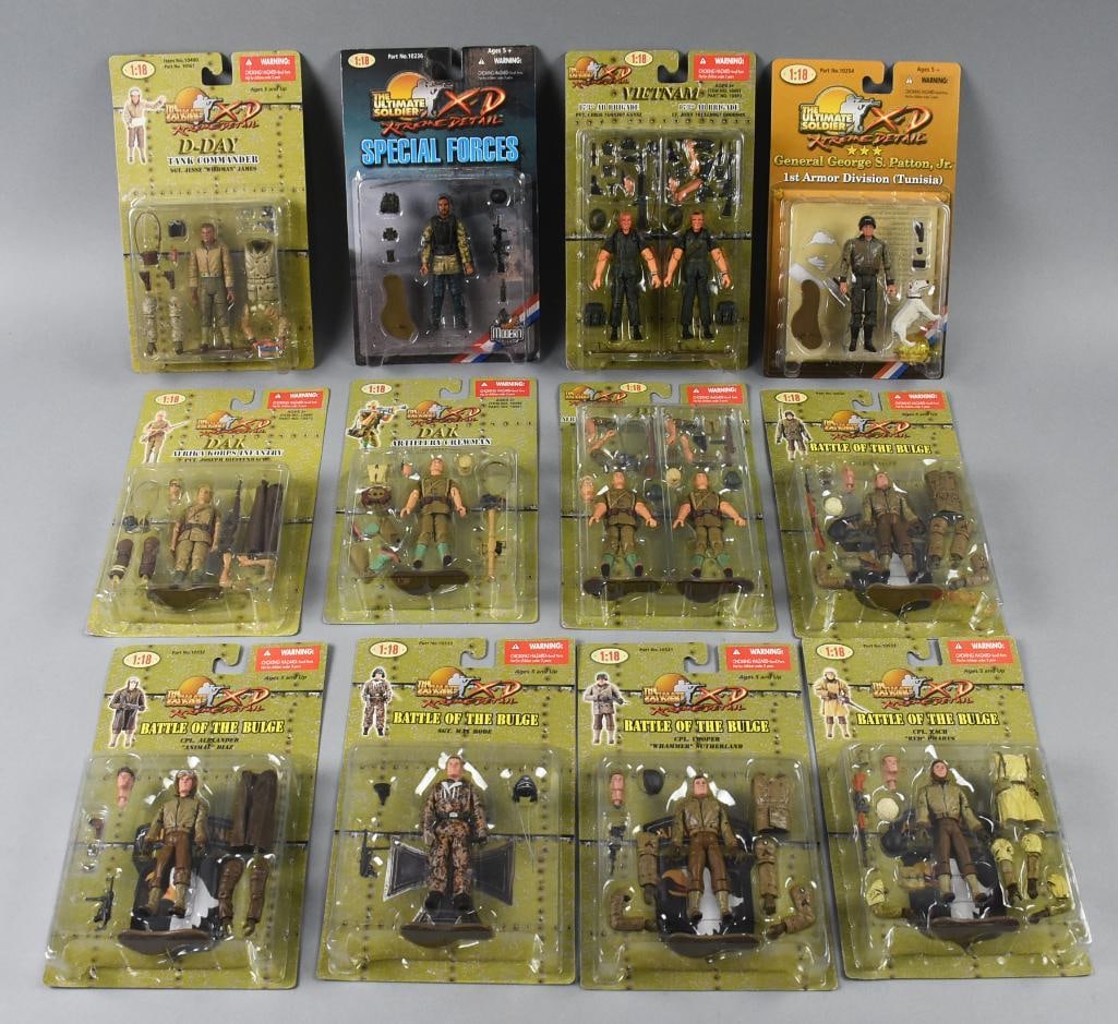 6) 2001 21st C Toys Ultimate Soldier X Treme Detail 1:18 Moc Nos