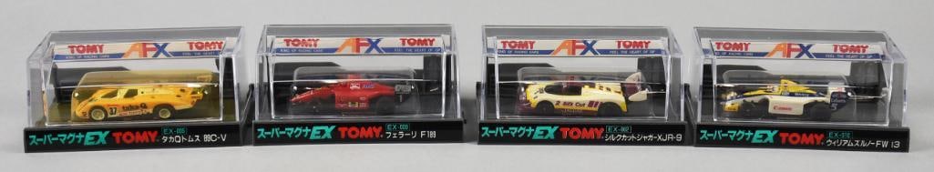 (4) 1990 Japanese Tomy AFX Super Magna Slot Cars-MIB-NOS (1 of 5)