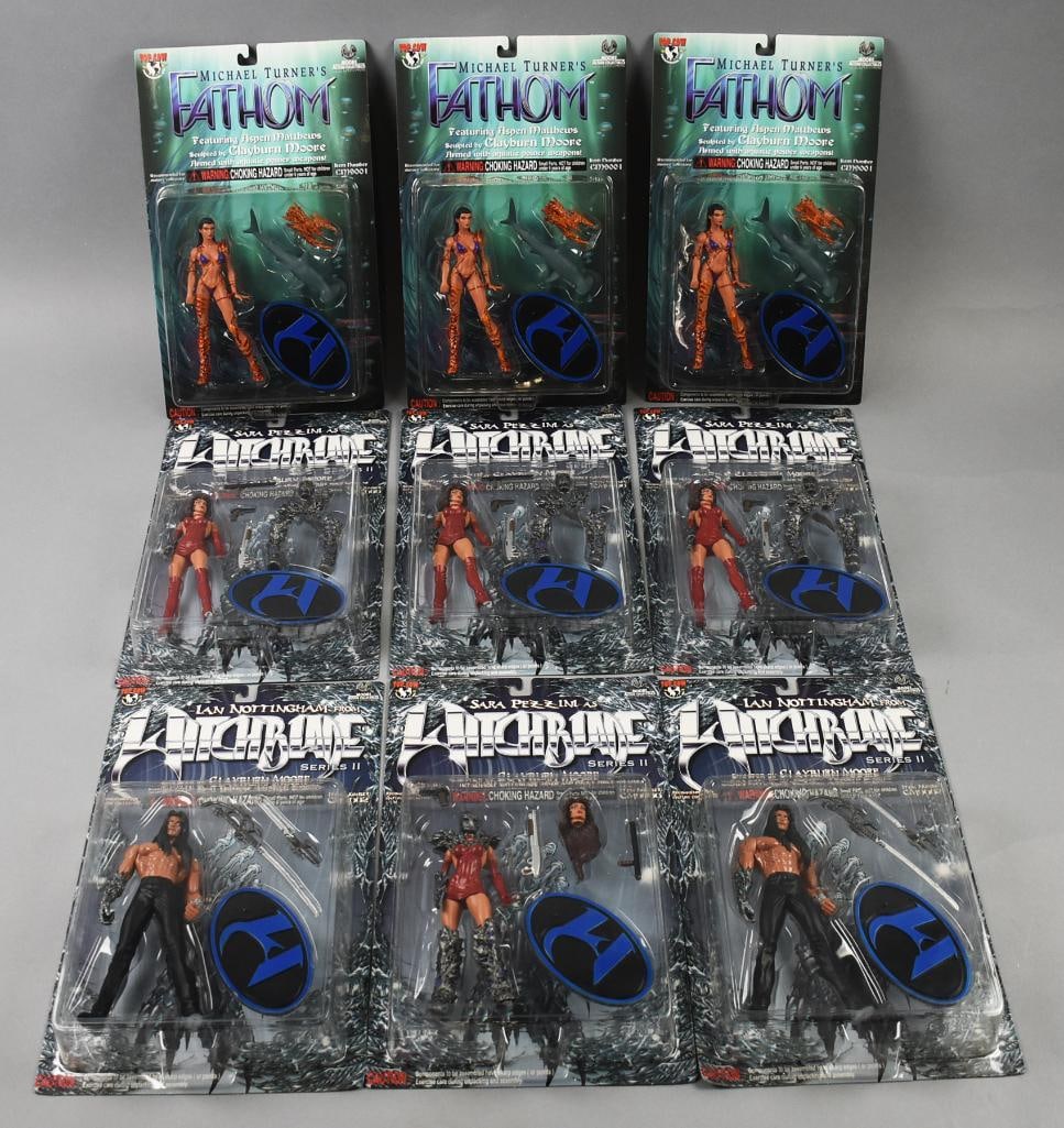 (9) 1999 Fathom, Witchblade  Moore Action Collectibles--NOS (1 of 2)