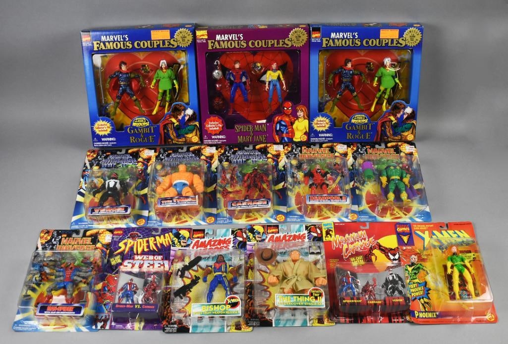(14) 1990s Marvel Comic Toy Biz Action Figures - MIP-NOS (1 of 2)