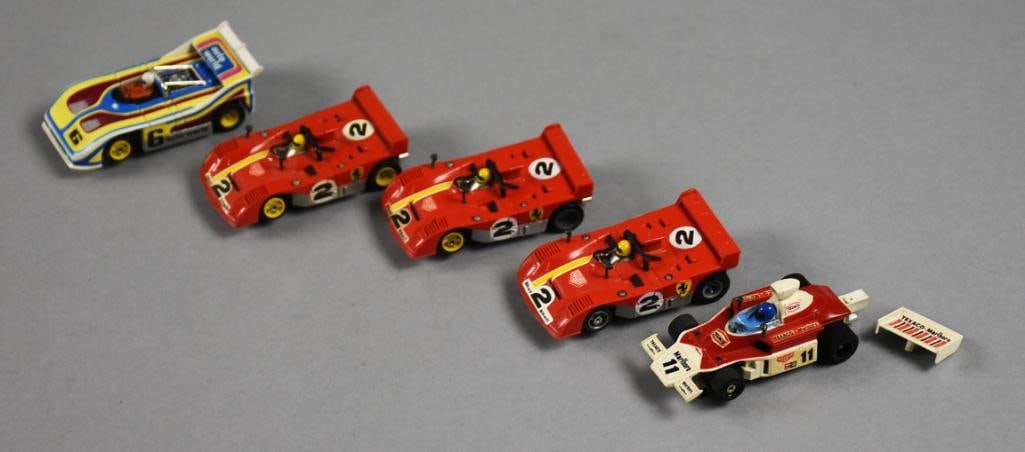 (5) Vintage G-Plus Race Car Slot Cars - Loose (1 of 5)