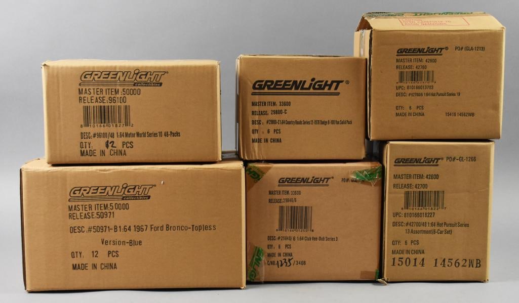 (6) 2000s GreenLight Factory Cases, Three Sealed-Mint-NOS (1 of 6)