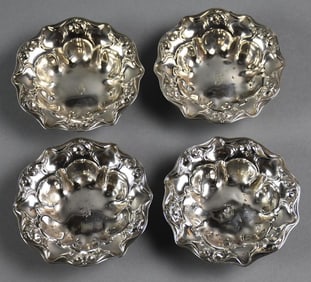 1903 R. Wallace & Sons Eton Sterling Bon Bon Bowls