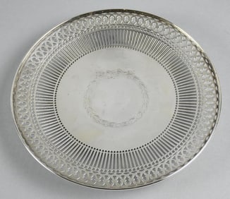 Vintage Black Starr & Frost Sterling Reticulated Salver