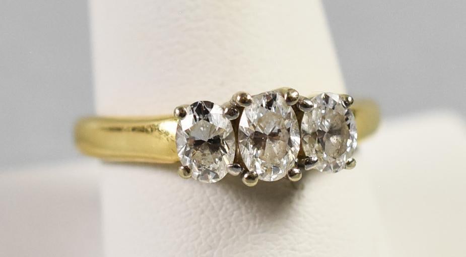 Helzberg 14K Yellow Gold & Three 1/2 CTW Diamond Ring (1 of 6)