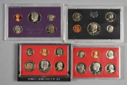 1972, 1981-82. 1984 United States Proof Sets - MIP