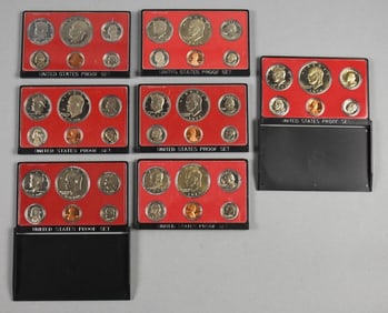 (7) 1974, 1976, 1978 United States Proof Sets