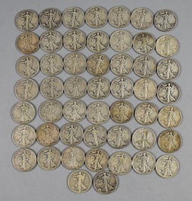 (51) 1930s-40s Walking Liberty Halfs - Good-Very Good