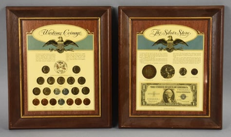 Wartime Coinage & The Silver Story - Framed US Currency