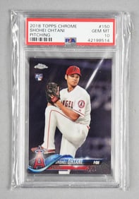 2018 Topps Chrome Shohei Ohtani PSA GEM MT 10 Card