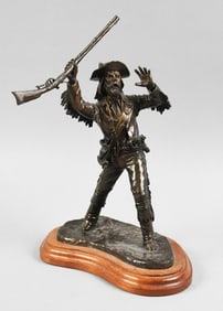 Douglas Downs (b1945) Cast Bronze Taos Tate w/ COA