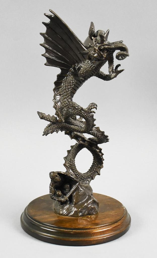 Douglas Downs (b1945) Cast Bronze Wrath of the Dragon 14/25 (1 of 9)