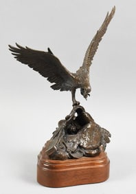 Douglas Downs (b1945) Cast Bronze Hide and Seek w/ COA