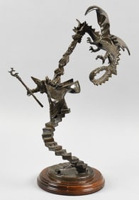 Douglas Downs (b1945) Cast Bronze Beyond Dragon Lore-COA