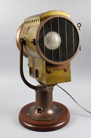 Antique Carlisle & Finch Co Nautical Search Light, Works!