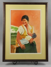 Albert Landeros (1922-1999) Original Watercolor