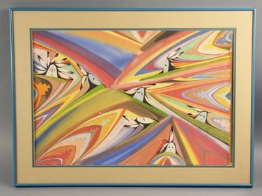 Redwing T. Nez, Watercolor Painting Spring Spirits