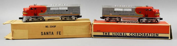 Lionel Santa Fe 2343P & 2343T Diesel Locomotive Set-MIB