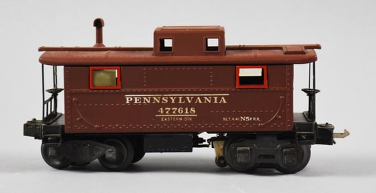 Pre War Lionel Lines O Pennsylvania Lighted Caboose No. 2757