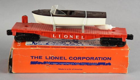 Post War Lionel Lines O Scale Jet Motorboat Car-6501-w/ Box