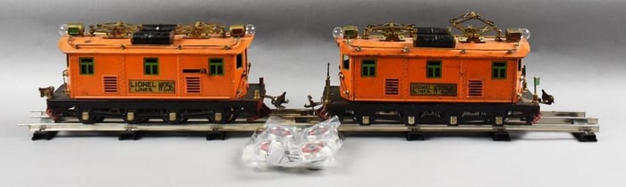 (2) Pre-War Lionel O Gauge Electric Boxcab 256
