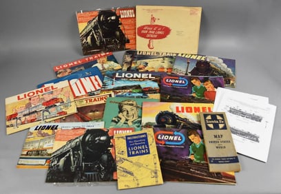 1930s-60s Pre-War and Post-War Lionel Catalogs Assortment