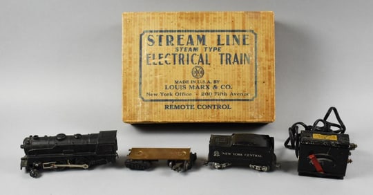 c1940 Louis Marx Stream Line Electrical Train-Original Box