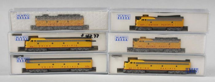 (6) Kato N Scale Union Pacific Locomotives - MIB