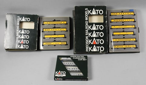 Kato N Scale Union Pacific & AT& SF Passenger Sets-MIB