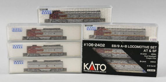 (6) Kato N Gauge Santa Fe Locomotives-MIB-NOS