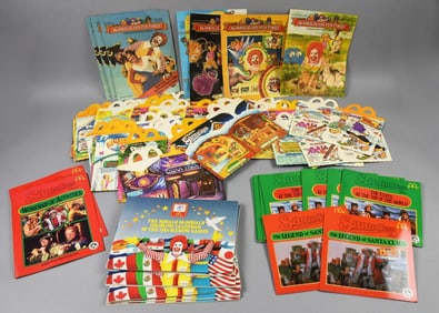 (57) 1970s-80s McDonalds Activity Magazines-Happy Meal Boxes