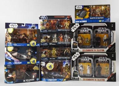 (10) 2000s Hasbro, New Hope Star Wars Collectibles-MIB-NOS