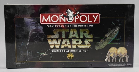 1996 Hasbro Star Wars Monopoly Board Game-Sealed-NOS