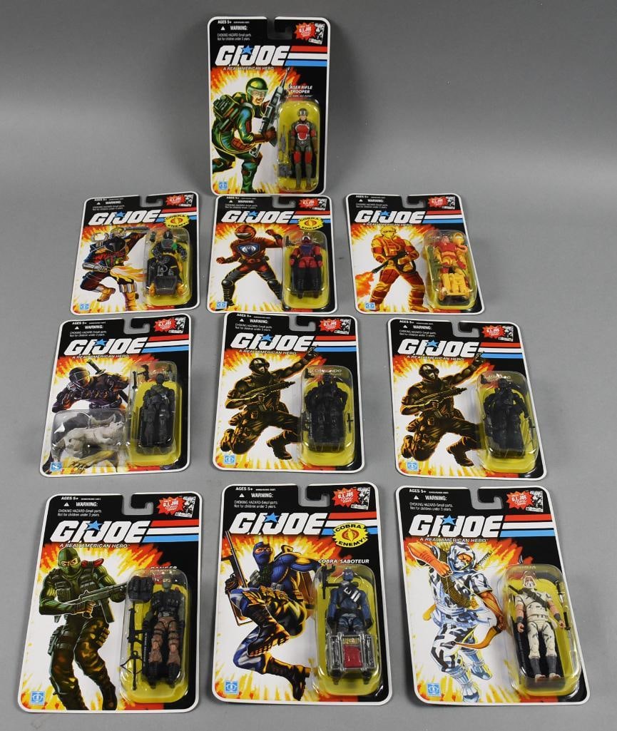 (10) 2008 Hasbro GI Joe Comic Series Figures-MOC-NOS: Lot is 10 2008 Hasbro GI Joe Comic Series Figures-MOC-NOS Includes Includes Laser Rifle Trooper, The Enemy, Cobra Android Trooper, FLamethrower, Ranger, Cobra Saboteur, Ninja and three Commando, one w