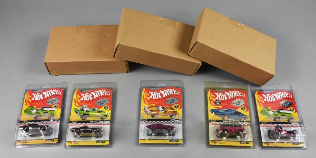 (5) 2007, 09 Mattel Hot Wheels Neo-Classics-MOC-NOS (1 of 5)