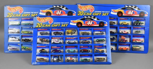 (3) 1995 Mattel Hot Wheels 20 Car Gift Set Ass MIB-NOS