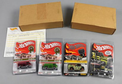 (4) 2000s Hot Wheels Holiday & Collector Ltd Eds - MOC-NOS