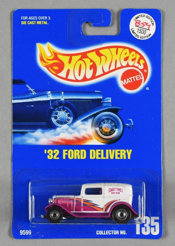 1991 Mattel Hot Wheels '32 Ford Delivery Ltd Ed 854/1500-NOS (1 of 6)